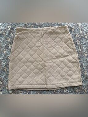 BB Dakota by Steve Madden “We Quilt This City" Faux Leather Mini Skirt